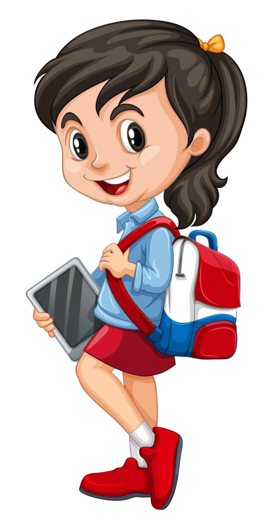 Illustration of a smiling child